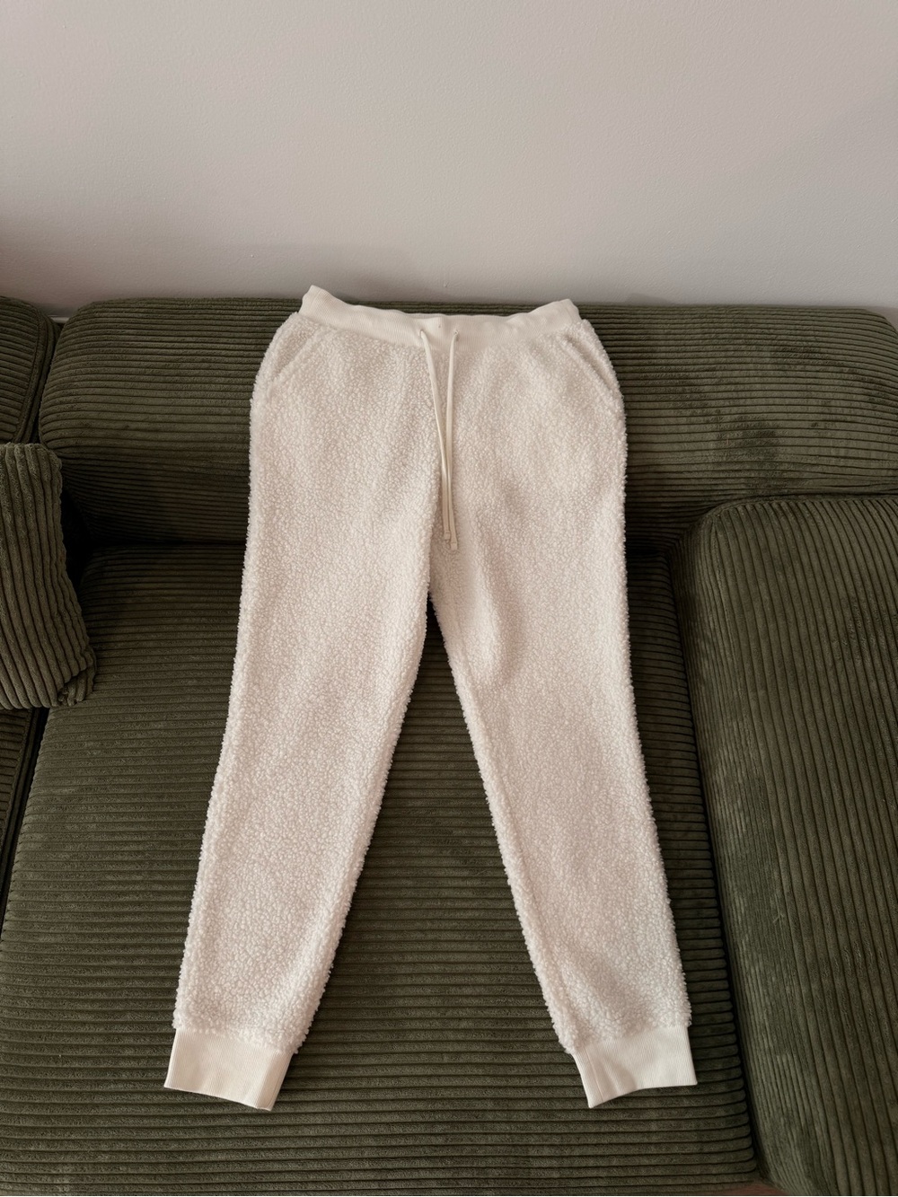 Have Cream Sherpa Jogger Pants - Kids